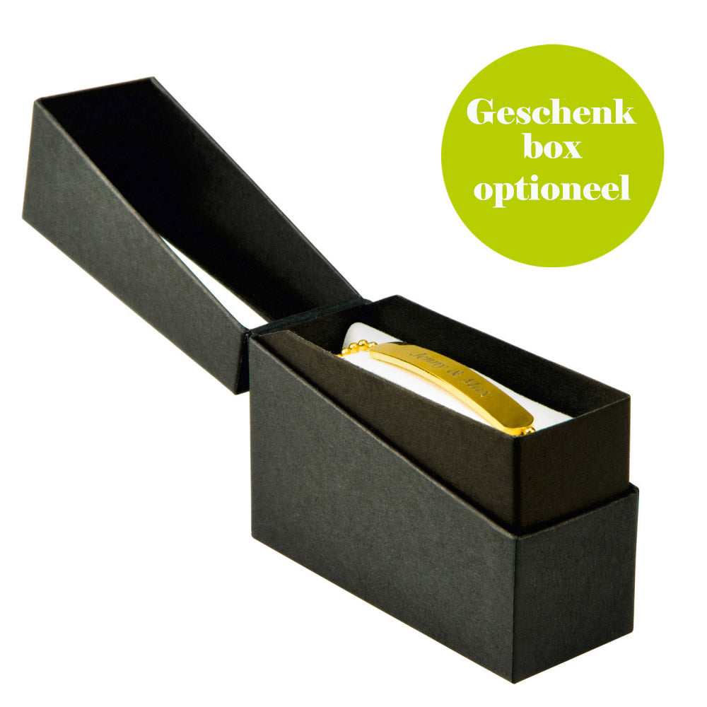 Bracelet gravé chaîne de motard dames or-argent