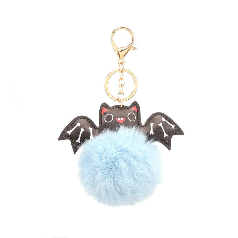 Summer Halloween leder sleutelhanger