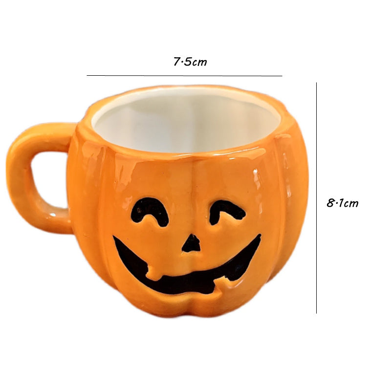 Ceramische Halloween Pumpoen mok