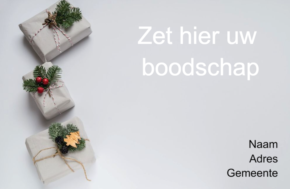 Gedrukte kerstkaarten