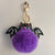 Summer Halloween leder sleutelhanger