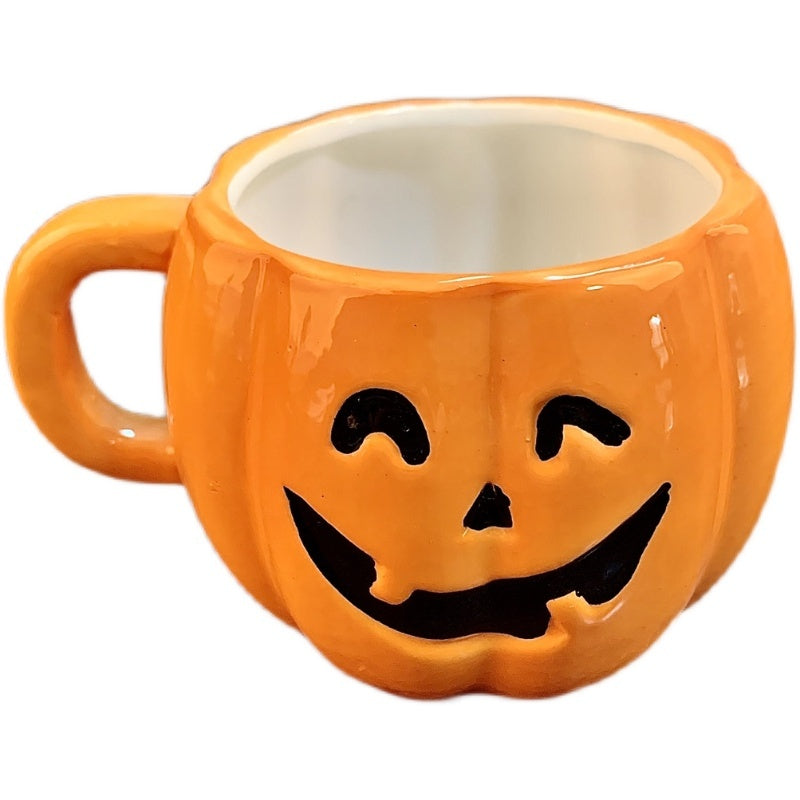 Ceramische Halloween Pumpoen mok