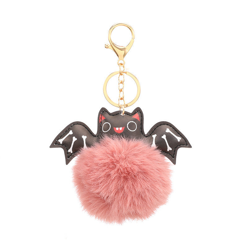 Summer Halloween leder sleutelhanger