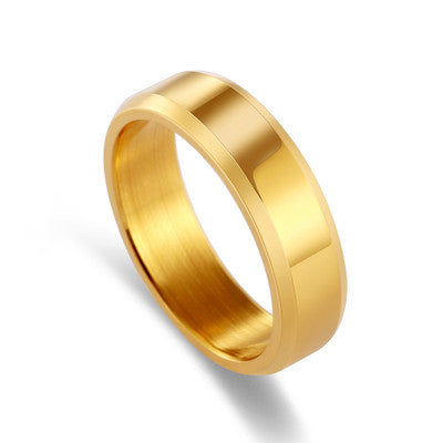 Bague simple en acier titane