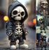 Halloween Cool Skeleton Figuur