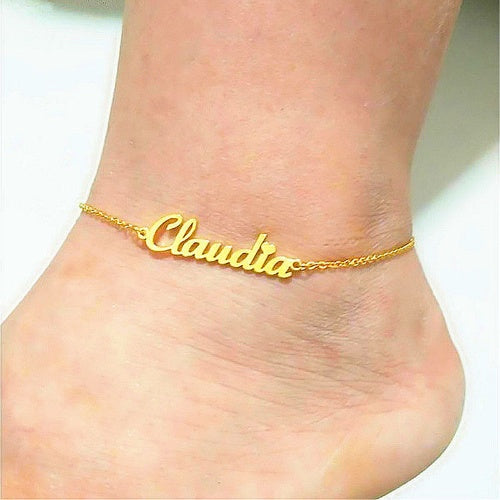 Bracelet de cheville avec nom