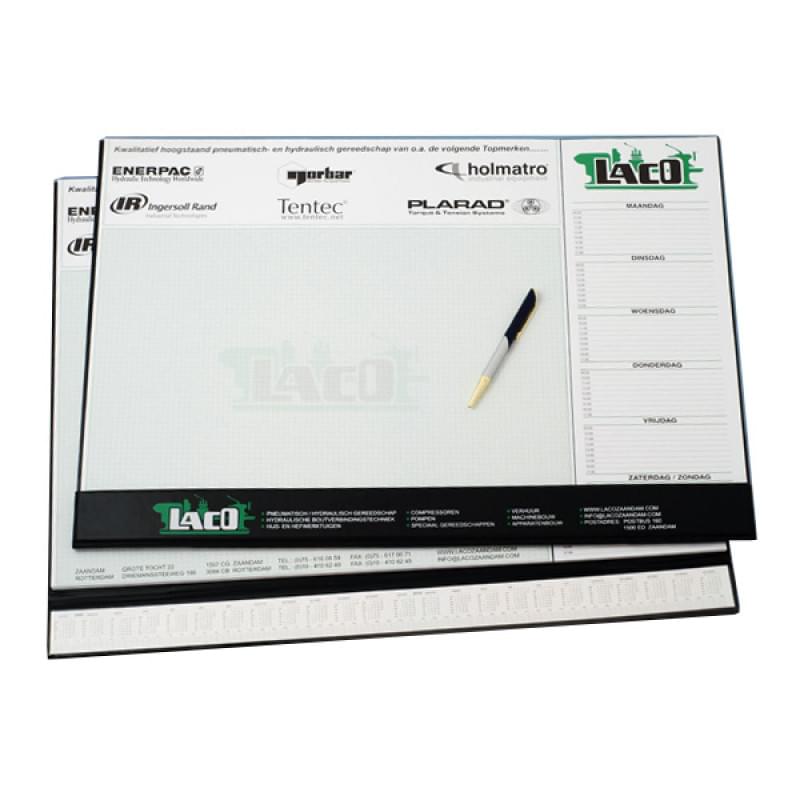 Bureau-onderlegger met logo: Multifunctionele reclamedrager