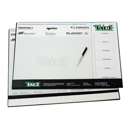 Bureau-onderlegger met logo: Multifunctionele reclamedrager