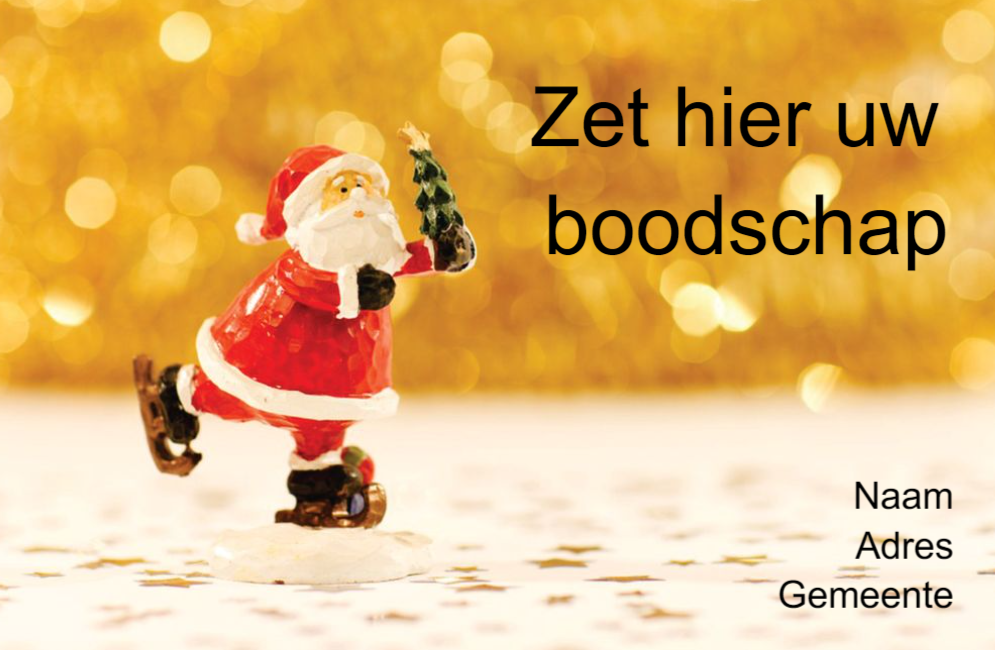 Gedrukte kerstkaarten