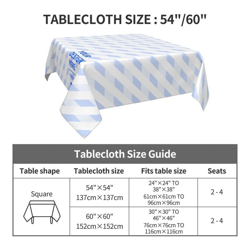 Anti-Flecken- und ölbeständige quadratische Tischdecke