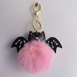 Summer Halloween leder sleutelhanger