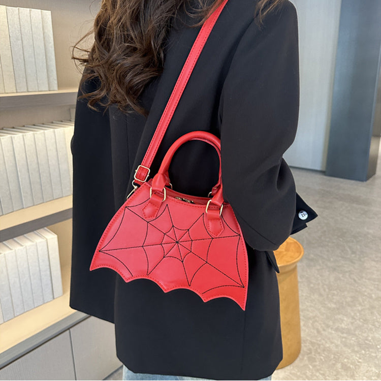 Sacs de selle en toile d'araignée d'halloween, sac à bandoulière de personnalité à la mode avec poignée, sacs à main pour femmes