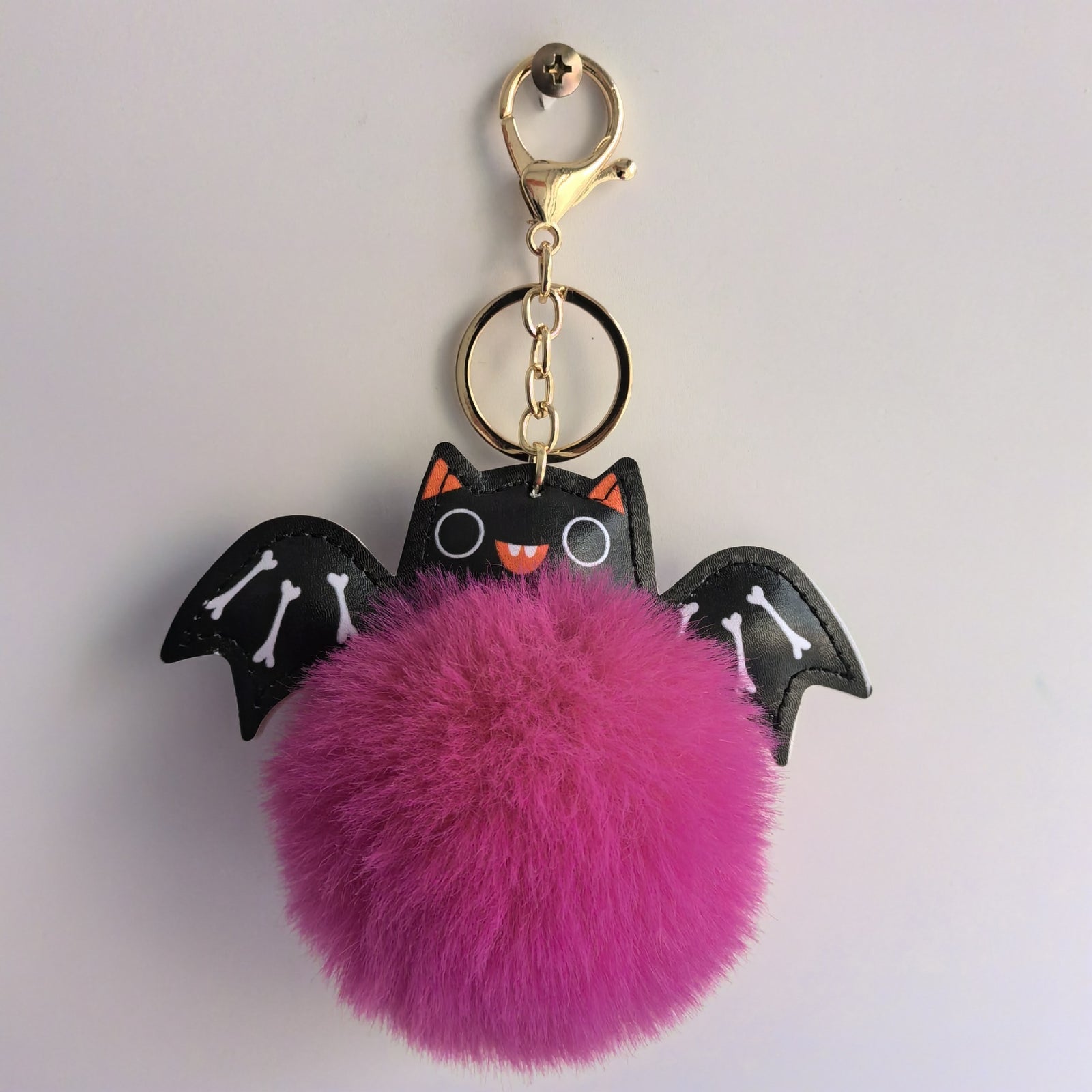 Summer Halloween leder sleutelhanger