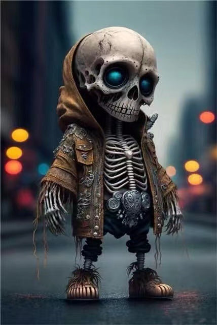 Halloween Cool Skeleton Figuur